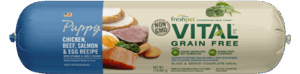 Vital Grain Free Chicken, Beef, Salmon Recipe for Puppies - Roll