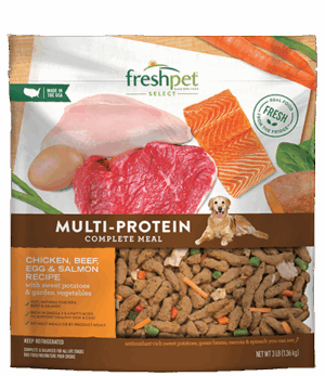 Freshpet Select Multi-Protein Chicken, Beef, Salmon & Egg Recipe for Dogs - Meals