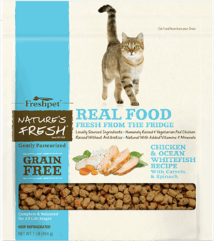 Nature's Fresh Grain Free Chicken & Ocean Whitefish Recipe for Cats - Meals
