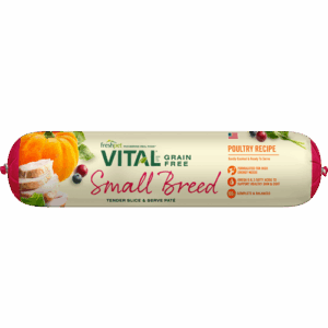 Vital Grain Free Small Breed Chicken Recipe for Dogs - Roll