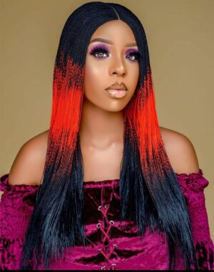 Braided wig micro twist wig tribal braid wig 3 tone twists